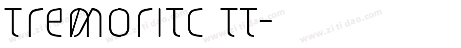 TremorITC TT字体转换